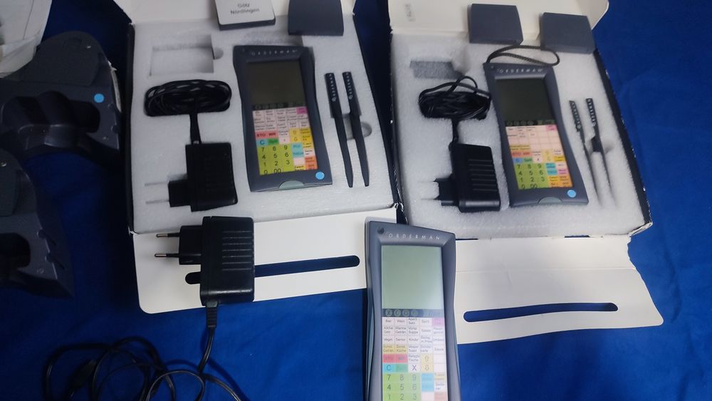 ORDERMAN Handterminal DON, 3 bucăți unul defect, 3 stații încărcare .