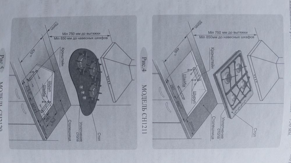 Газовая варочная панель.