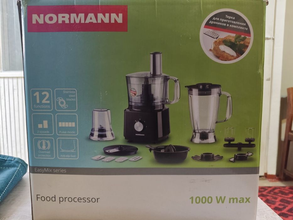 Кухонный комбайн + блендер NORMANN 12 функций