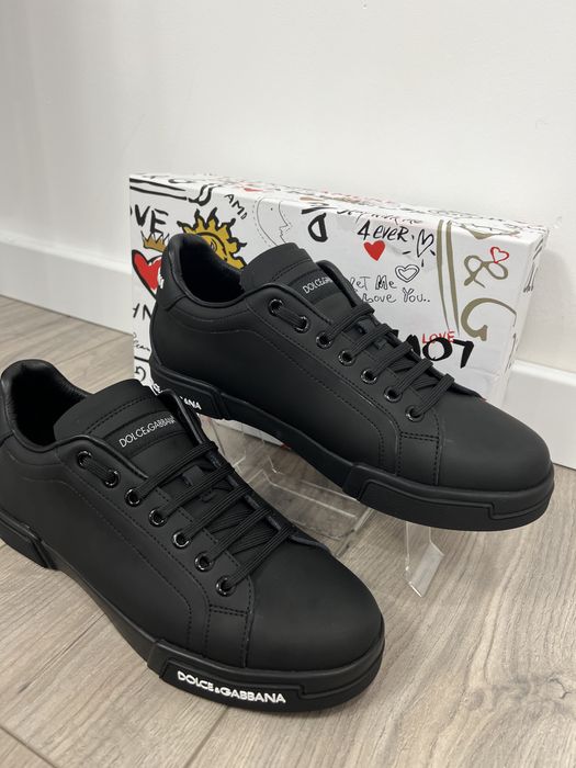 Adidasi Dolce Gabbana Portofino -Piele naturala-Full box