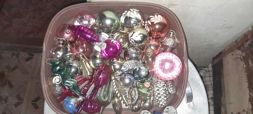 Советские ёлочные игрушки для ёлки СССР