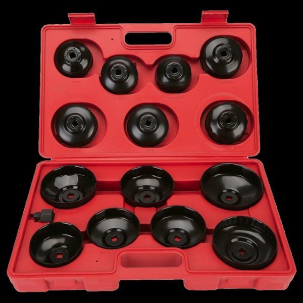 Trusa de chei pentru filtre de ulei capace filtre ulei 15 piese metal