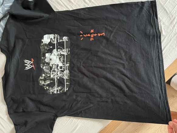 Travis Scott × WWE t-shirt