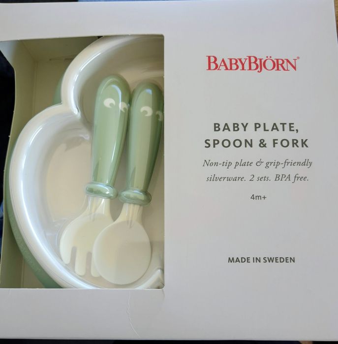 BabyBjorn Set farfurie si tacamuri