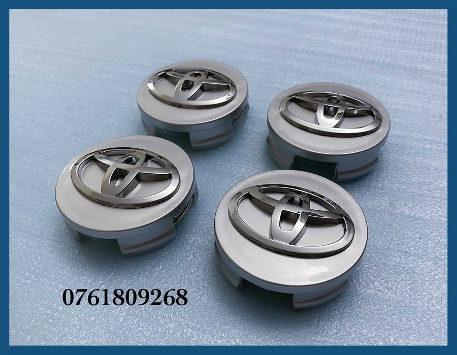 Set 4 capace gri 62mm jante aliaj Toyota