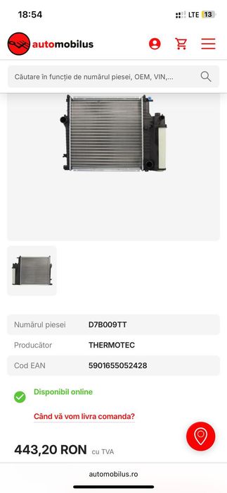 Radiator apa Bmw E36