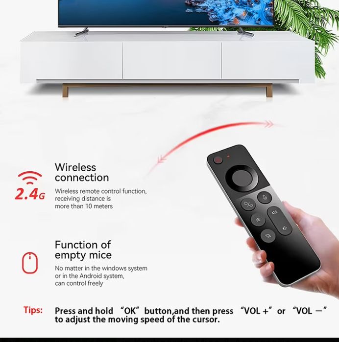 Смарт въздушна мишка 2.4GHz с клавиатура и IR обучение