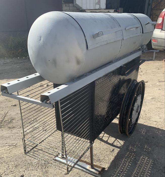 Мангал из 3-х отсеков