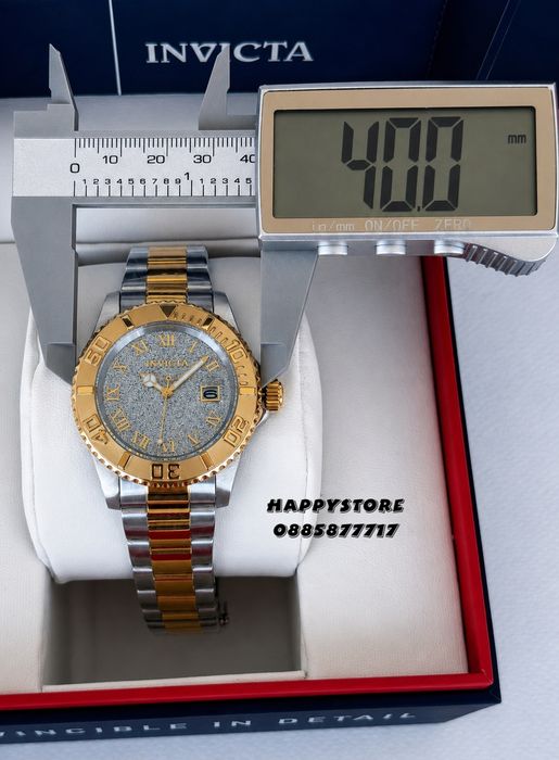 INVICTA Swiss Diamond Silver/Gold 40 mm women, Инвикта нов дамски часовник