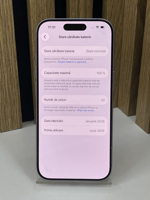 Iphone 17 256Gb 100% baterie (32 cicluri) Garantie / Factura #61543