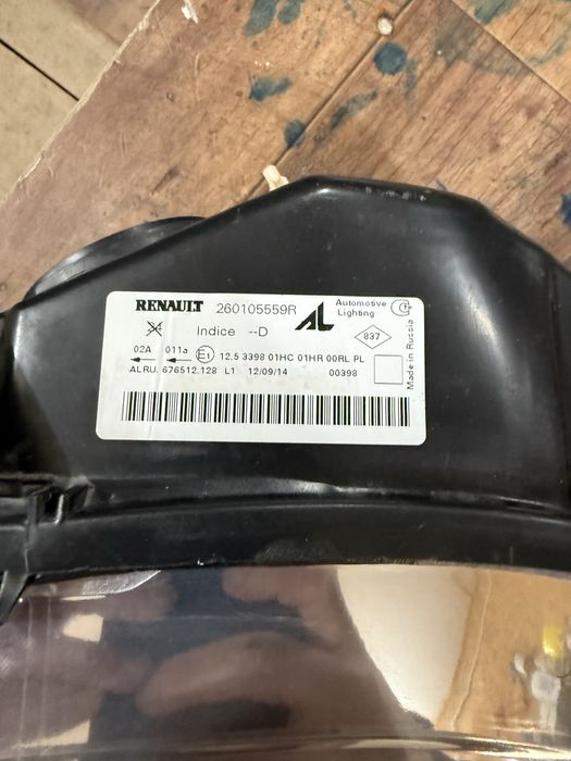 Фара ларгус рено оригинал правая