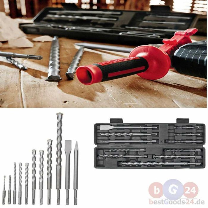 Set de burghie si dalti Parkside sds plus , 11 piese, 5-22mm, cutie