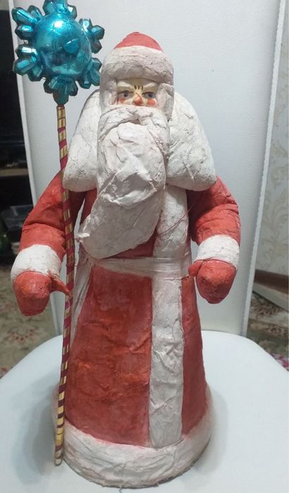 Дед Мороз и игрушки елочные времен СССР