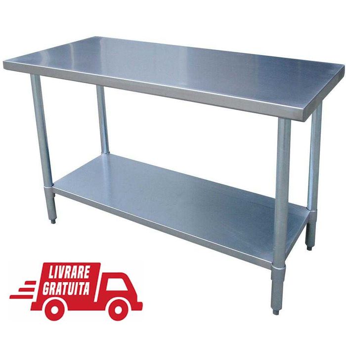 Masa inox horeca cu polita oferta lichidare stoc NOUA GARANTIE