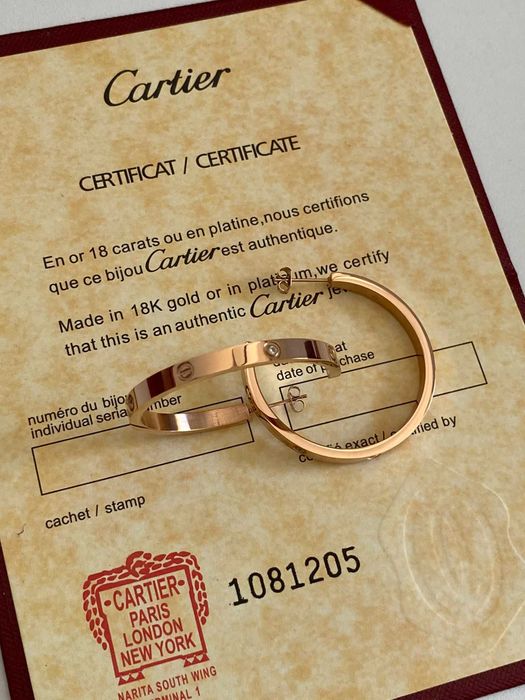 Cercei Cartier LOVE Rose Gold 750 Diamond