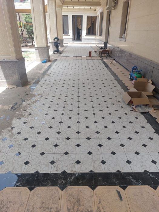 Укладка брусчатки