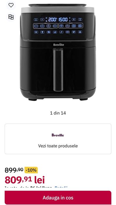 Vand Air Fryer Breville noua