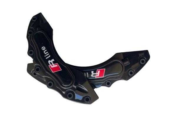 Капаци за спирачни апарати спирачки Черни,комплект R LINE