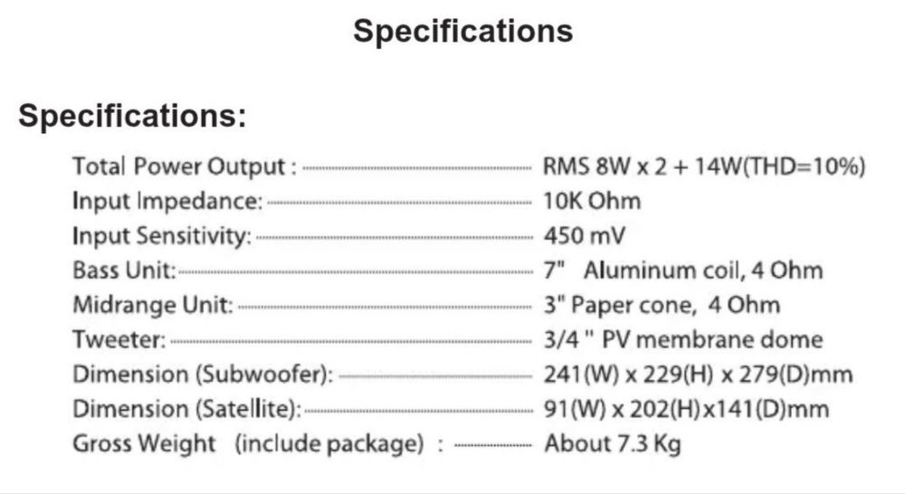 Тонколонки с буфер Edifier x600