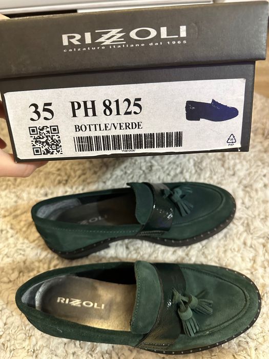 Pantofi Rizzoli piele intoarsa