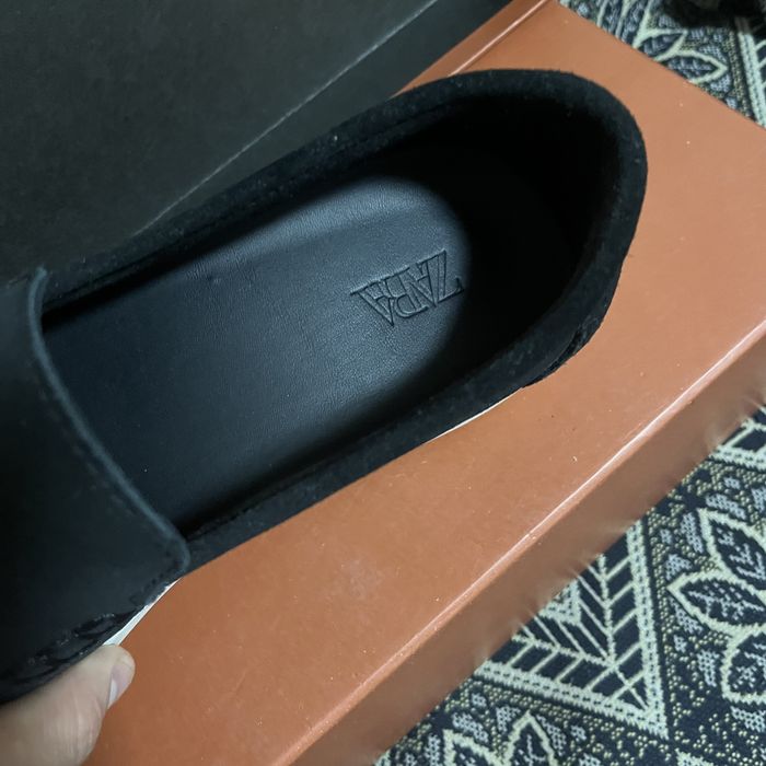 Лоферы замшевые ZARA