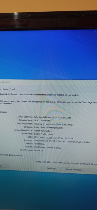 Procesor Intel xeon e3 1225 , 4gb ddr4
