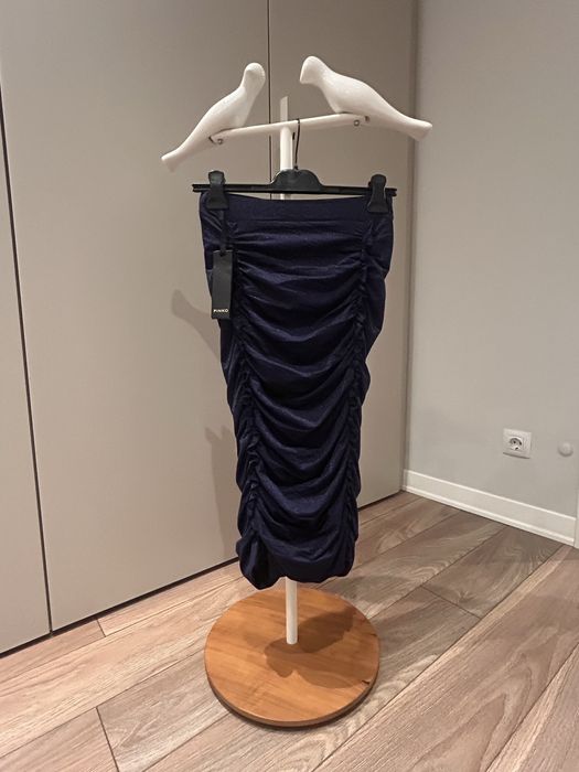 Pinko нова синя пола от лурекс материя