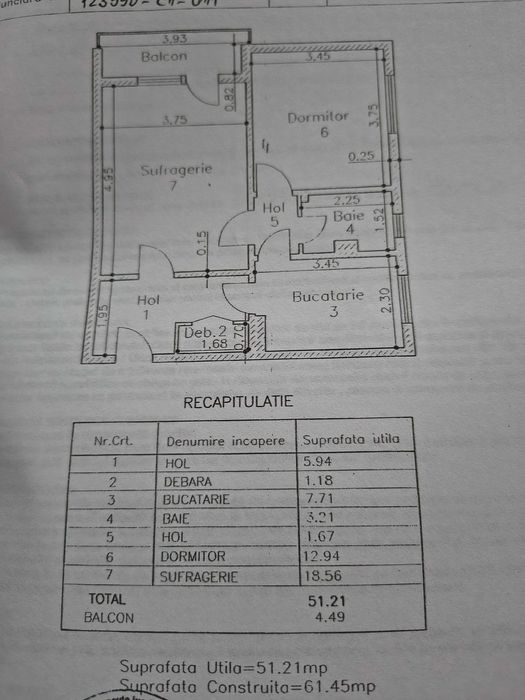Apartament 2 camere circular