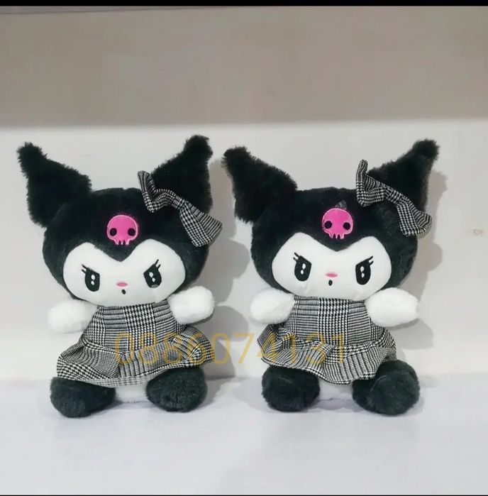 Hello Kitty Kuromi Плюшена играчка, Кити Куроми плюшени играчки, 45см