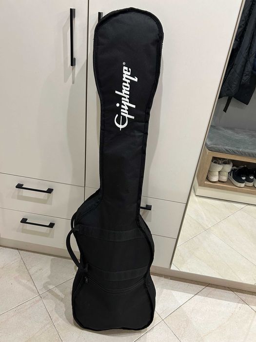 Бас китара Epiphone Toby Deluxe IV Bass (MTD Design) калъф, KORG AX5B