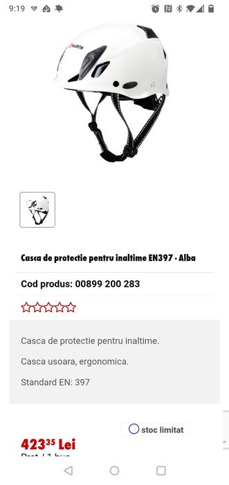 Casca de protecție  Würth pt lucru  la inaltime
Cască de protecție WÜR