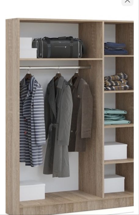 Шкаф распашной белый бежевый