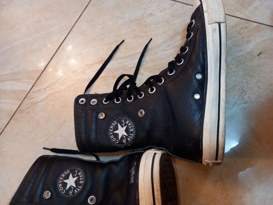 Зимни кецове Converse  естествена кожа