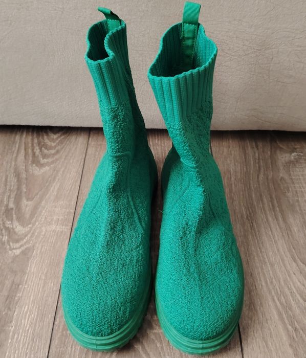 Зелени дамски ботуши