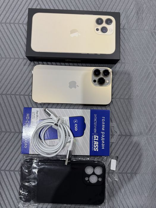 iPhone 13 Pro Max 128 Gb, Gold, Перфектен!