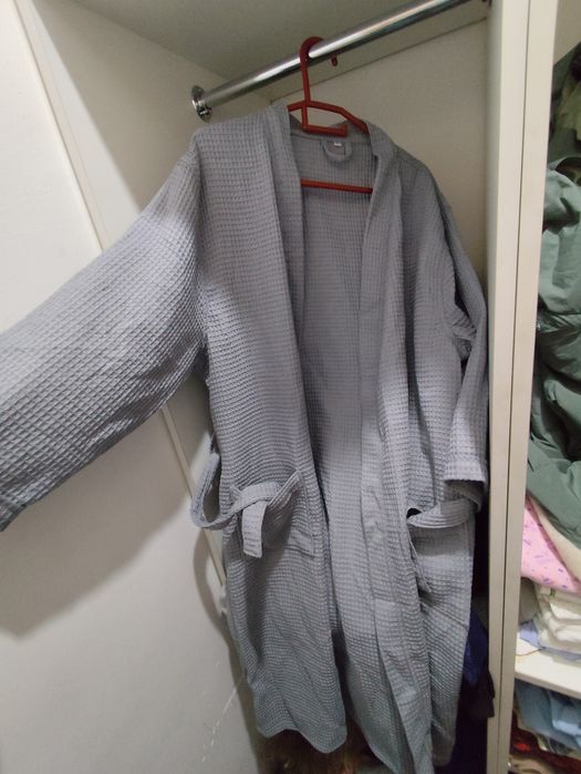 Вафельный халат почти новый