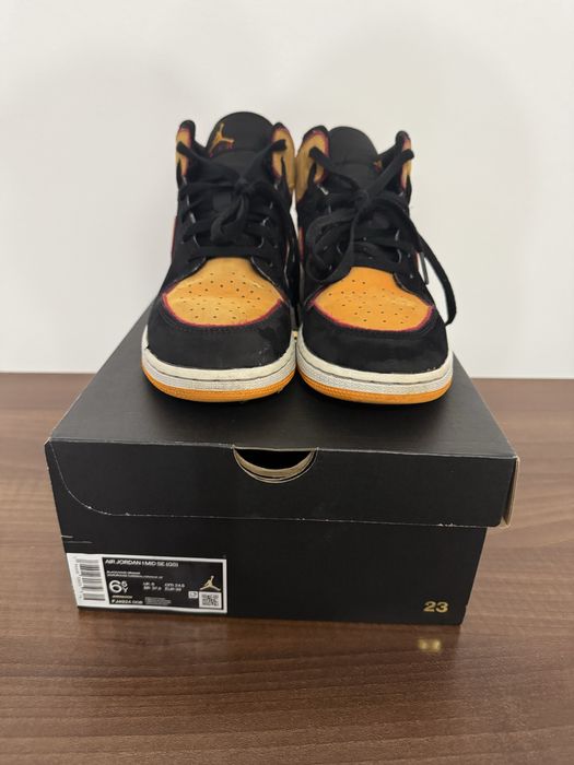 Jordan 1 Fat Tongue Black Orange