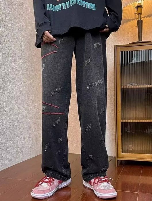 Джинсы широкие baggy