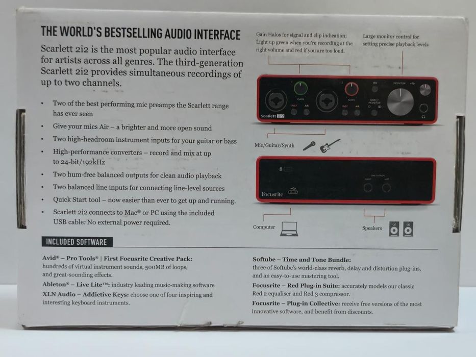 Interfata Audio Focusrite Scarlett 2i2 4th Gen -P-