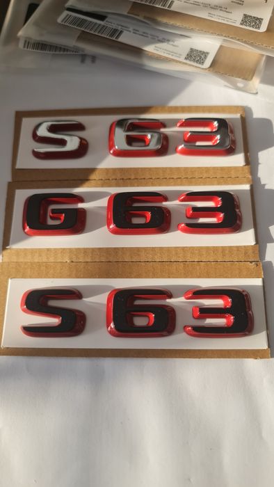 Емблема S63 G63 за Мерцедес Mercedes