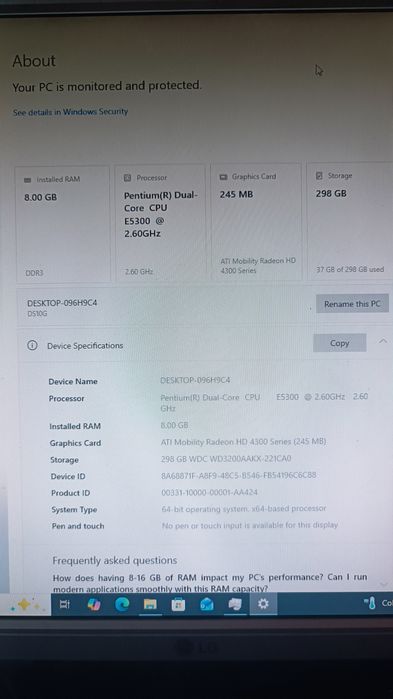 Acer Gateway 8gb ddr3