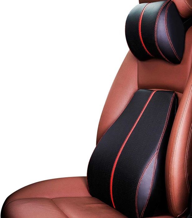 Set perna cervicala & suport lombar Ergocar, spuma cu memorie