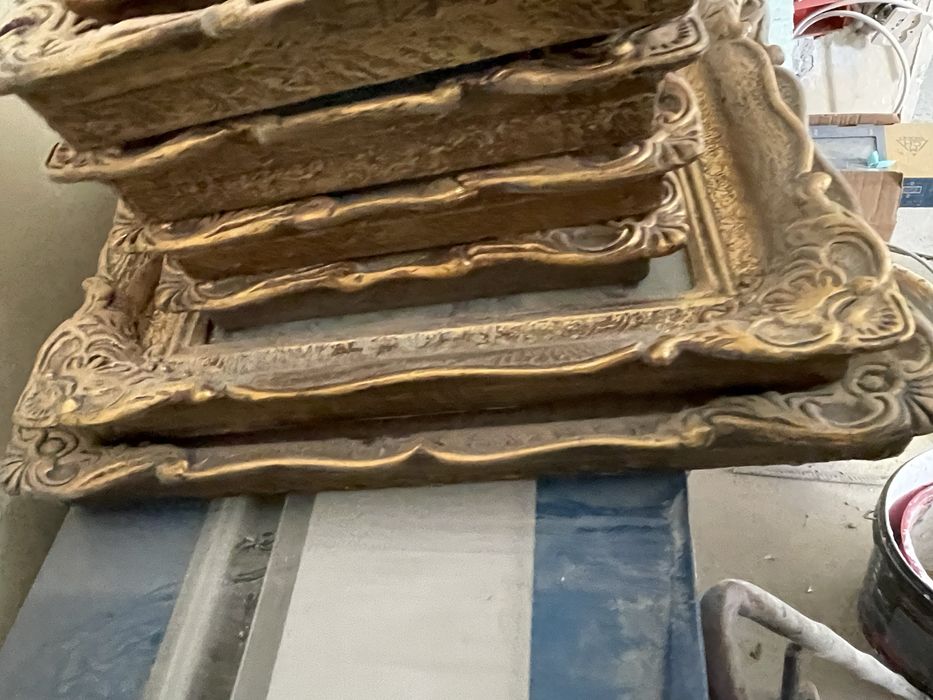 Rame tablou lemn cu ipsos vechi