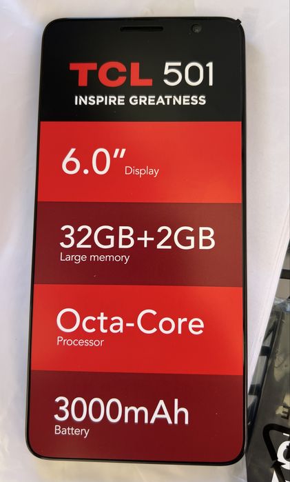 Чисто нов телефон TCL 501 с гаранция