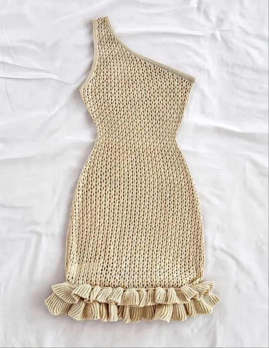Плажна плетена рокля