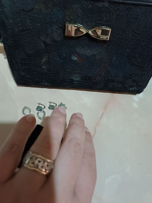Сребърни пръстени от Аржентина и обеци