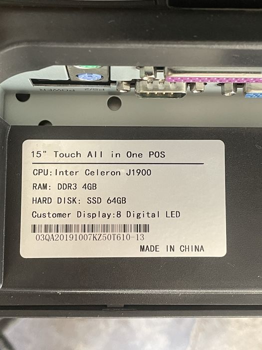 Моноблок для кассы, с принтер чеком