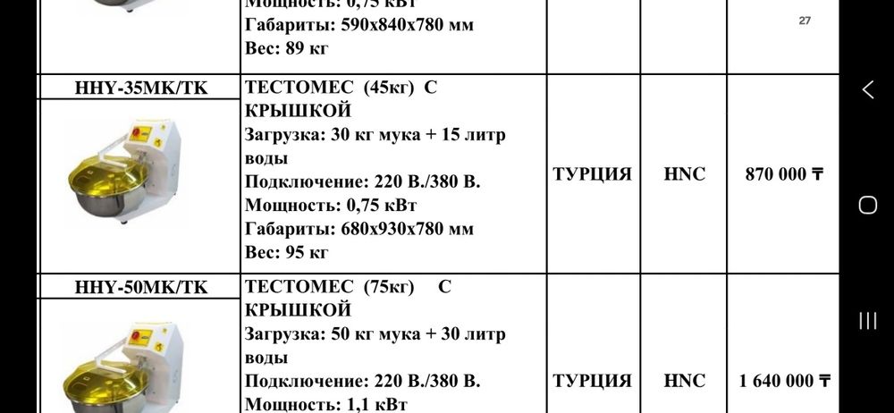 Тестомес новый турецкий