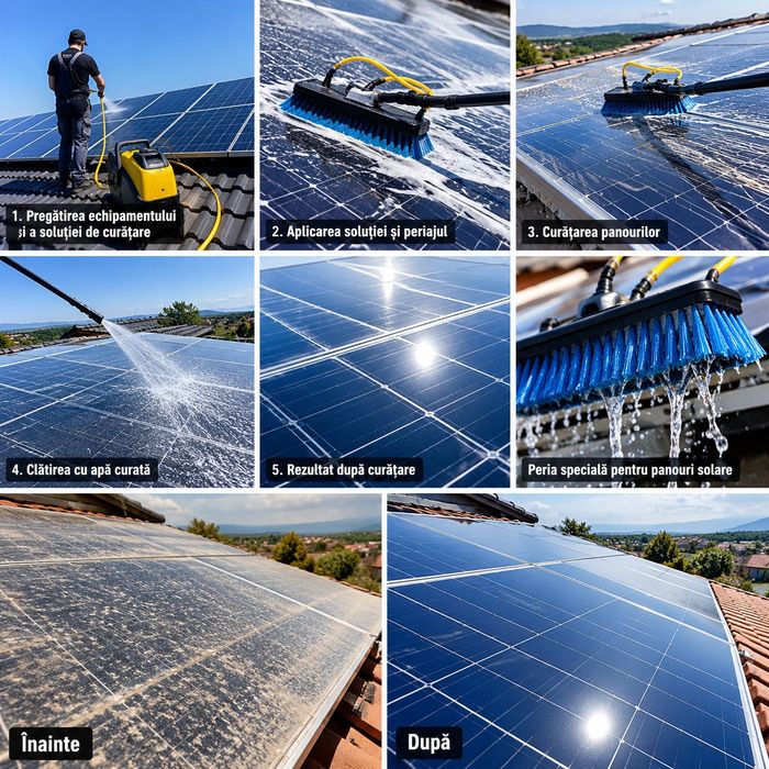Curățare panouri fotovoltaice la domiciliu – Preț avantajos