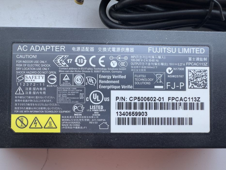 Блок пиания для ноутбука fujitsu siemens